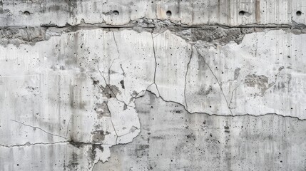 A concrete wall background with a rough, textured surface, featuring subtle cracks and weathering, creating an industrial and urban aesthetic that adds character to any design