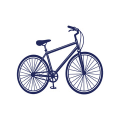 Fototapeta premium bicycle silhouettes Clip art isolated vector illustration on white background