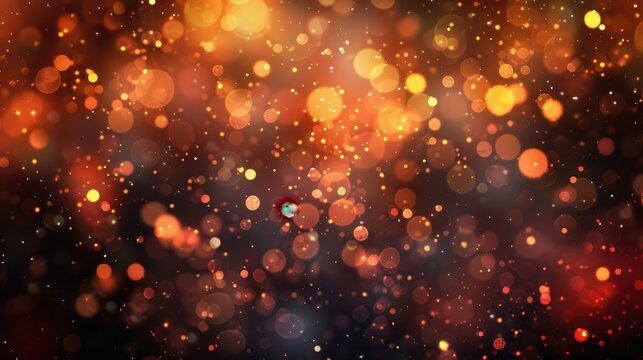 A bokeh background with soft, out-of-focus lights in warm tones, creating a beautiful and dreamy effect that adds elegance and sophistication to any design