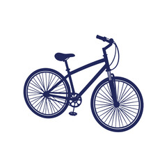 bicycle silhouettes Clip art isolated vector illustration on white background