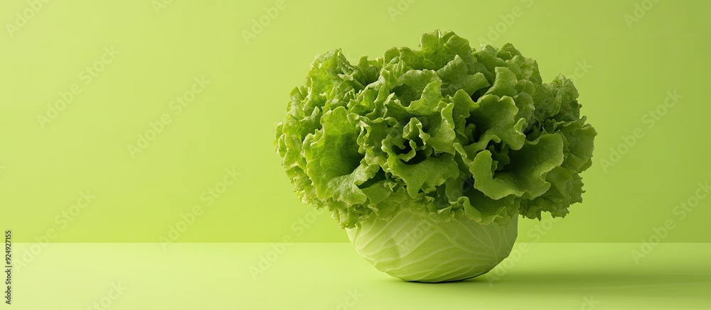Poster Lettuce. with copy space image. Place for adding text or design