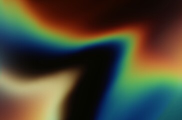 abstract noisy colorful background,  rainbow gradient smears on black, dark grainy rainbow paint swirls, orange green red yellow blue colors banner poster cover abstract design, black, space