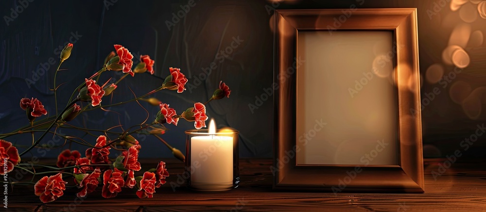 Aufkleber christmas frame flatlay featuring cones a christmas tree and a gift box in eco friendly paper set ag