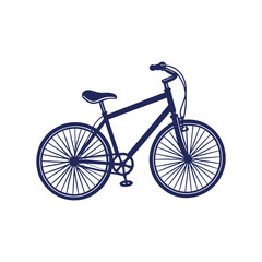 bicycle silhouettes Clip art isolated vector illustration on white background