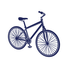 Fototapeta premium bicycle silhouettes Clip art isolated vector illustration on white background