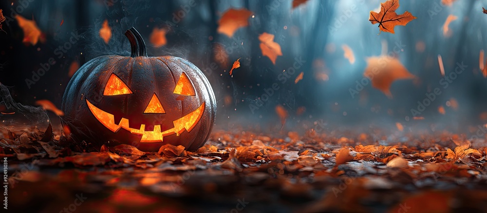 Aufkleber halloween festive background. with copy space image. place for adding text or design