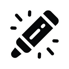 crayons icon. vector glyph icon for your website, mobile, presentation, and logo design.