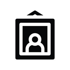 portrait icon. vector glyph icon for your website, mobile, presentation, and logo design.