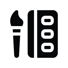 watercolor icon. vector glyph icon for your website, mobile, presentation, and logo design.