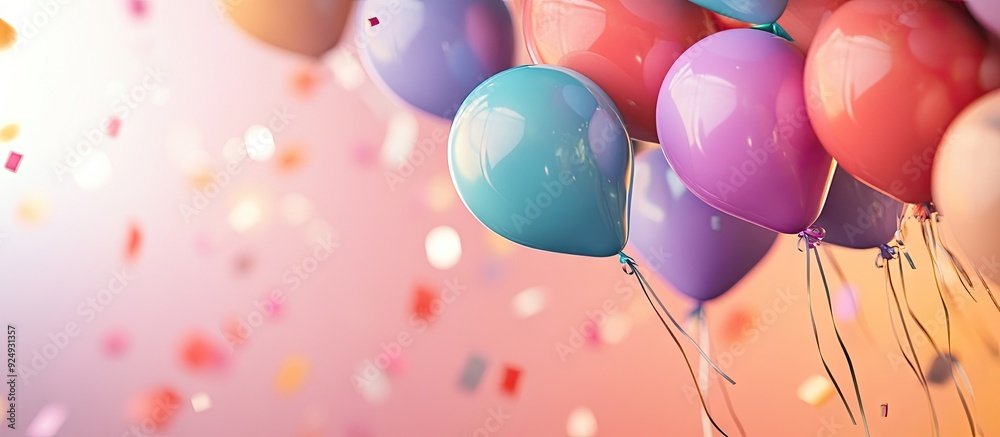 Leinwandbilder birthday greetings with colorful backgrounds birthday banner. with copy space image. place for addin