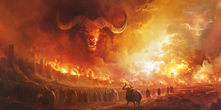 The Mark of the Beast: Understanding the Significance of End Times Prophecy - Visualize a scene where the mark of the beast is enforced, signifying allegiance to the antichrist and marking those who a