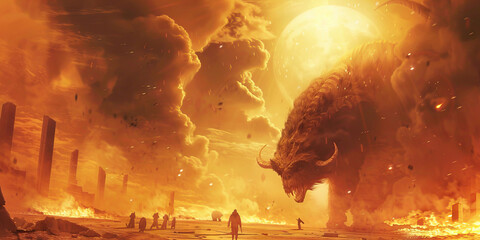 The Mark of the Beast: Understanding the Significance of End Times Prophecy - Visualize a scene where the mark of the beast is enforced, signifying allegiance to the antichrist and marking those who a