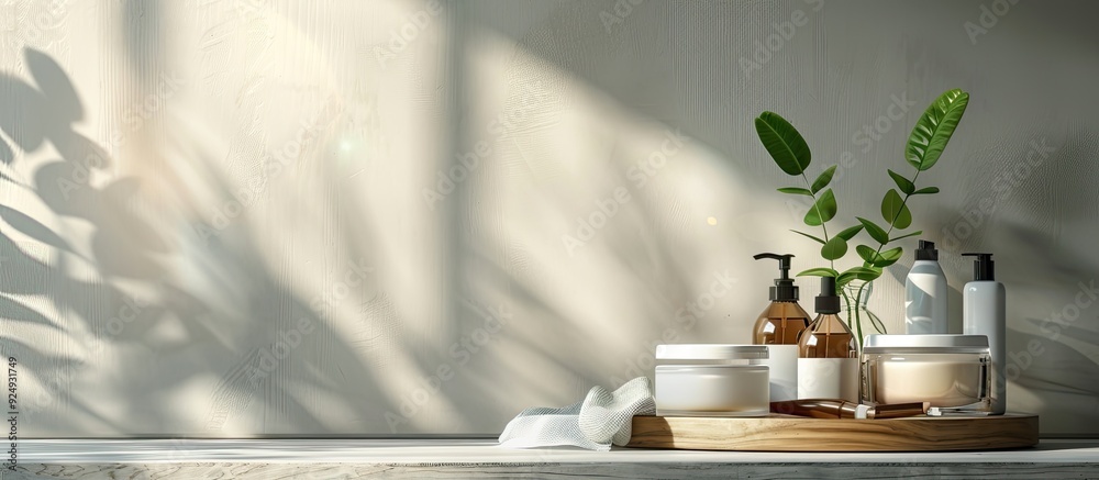 Poster cold brew coffee with orange juice a glass filled with cold coffee and ice is set against a bag with
