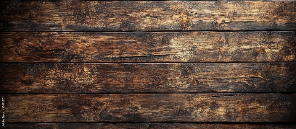 Aufkleber Old brown wooden textured background. with copy space image. Place for adding text or design
