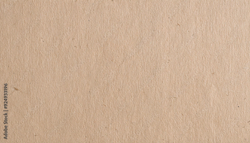 Poster close-up of natural beige textured paperboard with fine lines and subtle imperfections, neutral rust