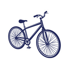 Obraz premium bicycle silhouettes Clip art isolated vector illustration on white background