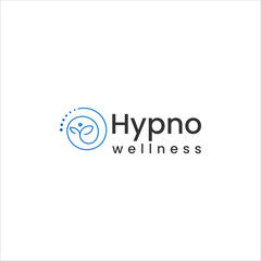 Obraz premium hypnotist theraphy logo mental health vector spiral swirl design