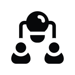 collaboration icon. vector glyph icon for your website, mobile, presentation, and logo design.