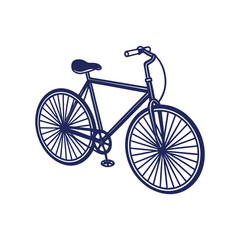 bicycle silhouettes Clip art isolated vector illustration on white background