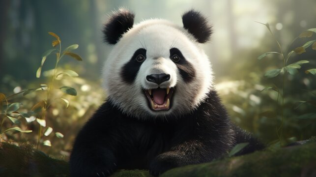 Happy panda pleased to welcome you.