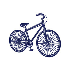 Fototapeta premium bicycle silhouettes Clip art isolated vector illustration on white background