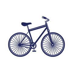 bicycle silhouettes Clip art isolated vector illustration on white background