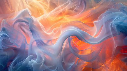 Obraz premium A tactile and visually appealing image of flowing fabric, evoking the sensation of soft, delicate materials. The interplay of light and shadow