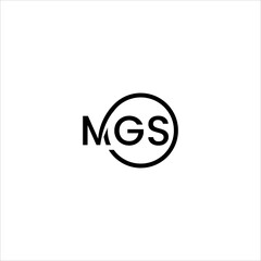 MGS Global Supply Chain Logo Design. Circle Symbol for Business and Digital Consulting. Elegant, Modern Vector Concept for Branding, Finance, and Corporate Identity