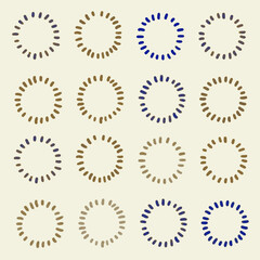 点で囲った丸の背景画像イラスト24