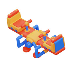 Obraz premium 3d illustration Playground Teeter Totter for Kids 4