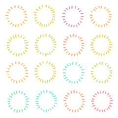 Fototapeta premium 点で囲った丸の背景画像イラスト3