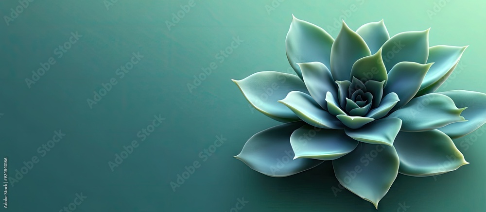 Aufkleber Echeverias Cactus or Succulent on isolated background. with copy space image. Place for adding text or design