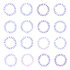 点で囲った丸の背景画像イラスト1