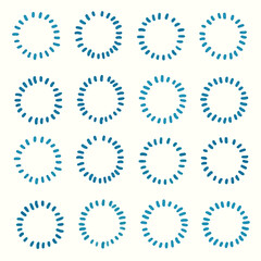 点で囲った丸の背景画像イラスト7