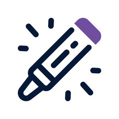 crayons icon. vector dual tone icon for your website, mobile, presentation, and logo design.
