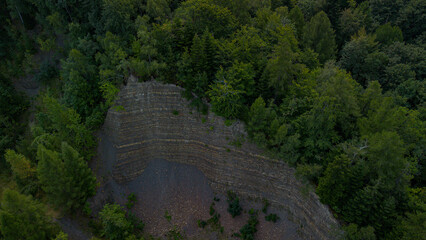 Amazing quarry in Polish forest