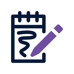 sketching icon. vector dual tone icon for your website, mobile, presentation, and logo design.