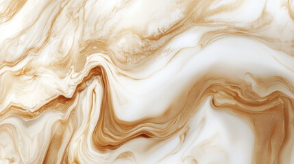 A painting of a wave with a brownish color