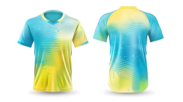 colorful shirts on a white background