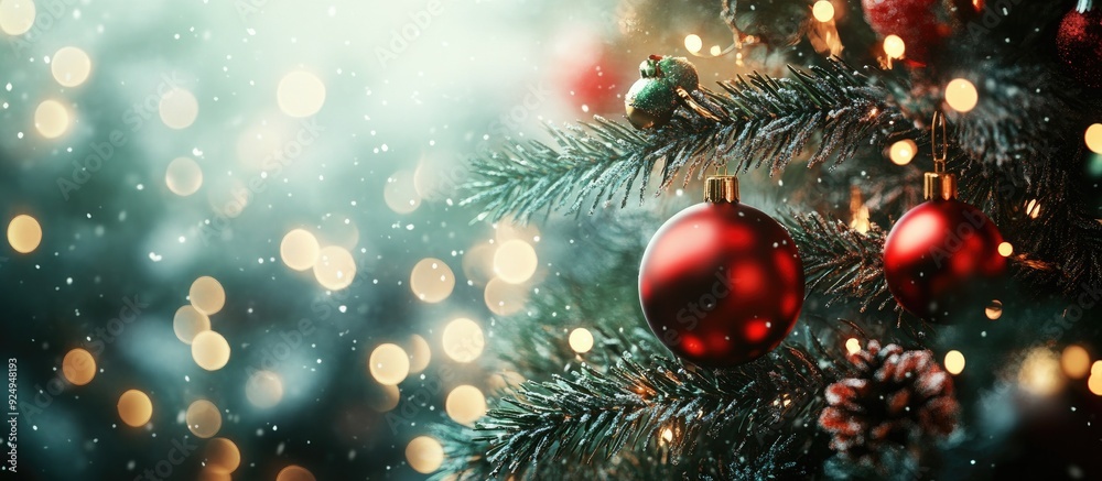 Aufkleber Christmas. with copy space image. Place for adding text or design