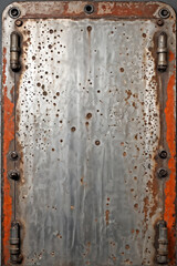 Vintage Industrial Steel with Grunge Texture