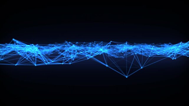Plexus structure evolving in organic motion, 4k footage, not AI generated