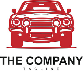 Obraz premium Sports Car Logo Icon Motor Vehicle Silhouettes for Auto Garage and Dealership Branding