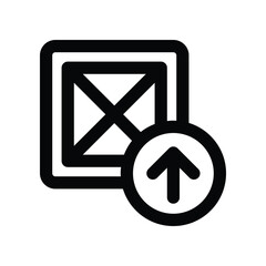 export icon. vector line icon for your website, mobile, presentation, and logo design.