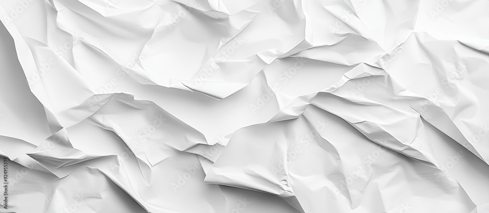 Poster Paper texture background wrinkled paper White folded paper. with copy space image. Place for adding text or design