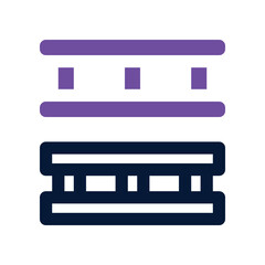 pallet icon. vector dual tone icon for your website, mobile, presentation, and logo design.