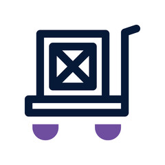 trolley icon. vector dual tone icon for your website, mobile, presentation, and logo design.