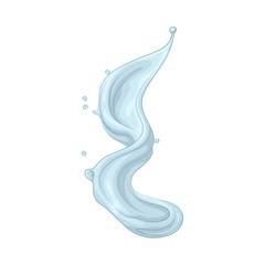 Illustration of milk splash 