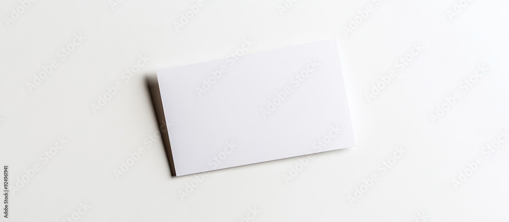 Poster blank postcard against a white background. with copy space image. place for adding text or design
