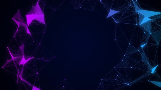 Plexus structure evolving in organic motion, 4k footage, not AI generated
